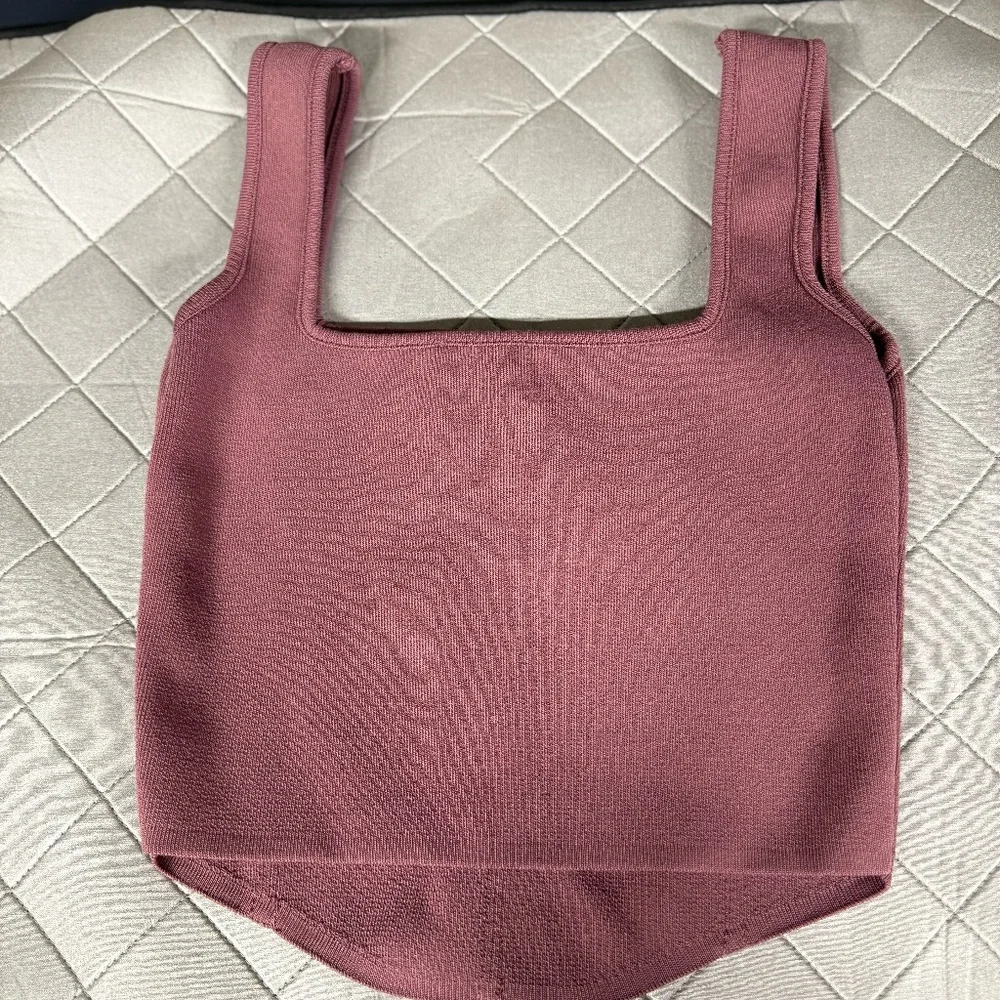 Zara Knit Corset Top – Dusty Rose | Large - Picture 2 of 4